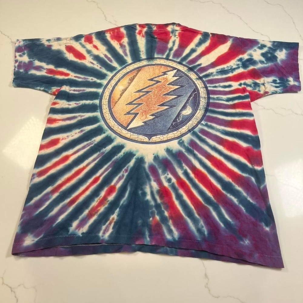 Grateful Dead T Shirt Mens XL 1996 Phoenix Steal Your Face Tie Dye Not Fade Away - Picture 2 of 6